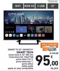 Smart technologies - Smart Tv 32" 32HW01V51