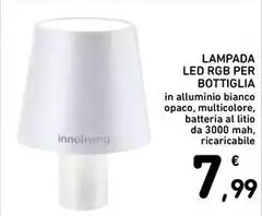 Innoliving - Lampada Led Rgb Per Bottiglia