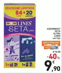 Lines - Assorbenti Seta Ultra