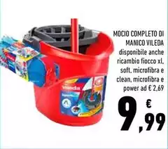 Vileda - Mocio Completo Di Manico