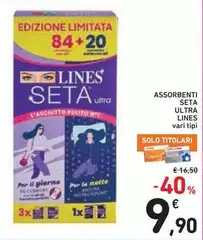 Lines - Assorbenti Seta Ultra