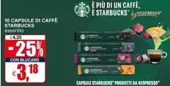 Starbucks - 10 Capsule Di Caffè