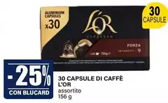 L'Or - 30 Capsule Di Caffè