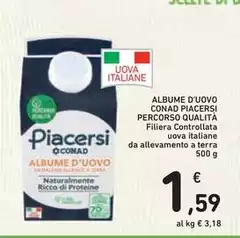Conad - Albume D'Uovo Piacersi Percorso Qualità