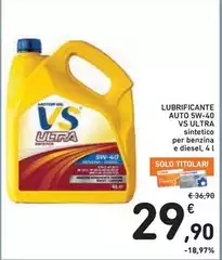 Solo - Lubrificante Auto 5w-40