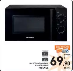Hisense - Microonde Digitale H20MOBSD 1kg