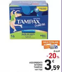 Tampax - Assorbenti Interni Tampax - Assorbenti Interni