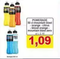 Powerade - 50 Cl Mountain Blast - Orange - Citrus - Blood Orange - Mountain Blast Zero