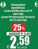 Mentadent - Dentifricio Linea White Now