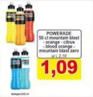 Powerade - 50 Cl Mountain Blast - Orange - Citrus - Blood Orange - Mountain Blast Zero