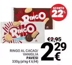 Pavesi - Ringo Al Cacao/Vaniglia