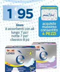 Lines - È Assorbenti Con Ali Lungo