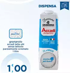 Granarolo - Accadi Latte UHT Senza Lattosio Parzialmente Scremato