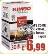 Kimbo - Comp. Nespresso X30 All Macinato Fresco Kimbo - Comp. Nespresso X30 All Macinato Fresco
