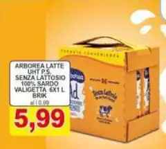 Arborea - Latte UHT P.S. Senza Lattosio 100% Sardo