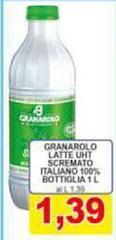 Granarolo - Latte UHT Scremato Italiano 100% Bottiglia
