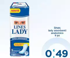 Lines - Lady Assorbenti Anatomico
