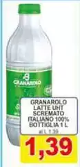 Granarolo - Latte UHT Scremato Italiano 100% Bottiglia