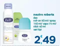 Neutro Roberts - Deo Roll-on/ Spray/ Vapo Stick