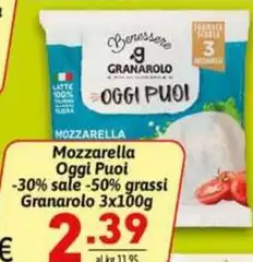 Granarolo - Mozzarella Oggi Puoi