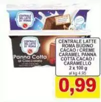 Latte Roma Budino Cacao/ Creme Caramel Panna Cotta Cacao/caramello