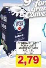 Centrale Latte Roma Latte Microfiltrato A.Q.
