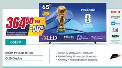 Hisense - Smart Tv Qled 65" 4k Qled Display