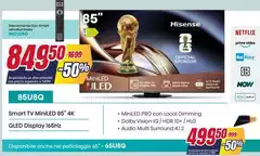 Hisense - Smart Tv Miniled 85" 4k Qled Display 165hz