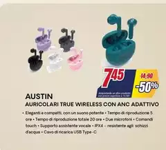 Tempo - Auricolari True Wireless Con Anc Adattivo