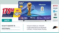Hisense - Smart Tv Qled 55" 4k Qled 55E79