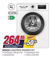 Bosch - Lavatrice WAN28219IT
