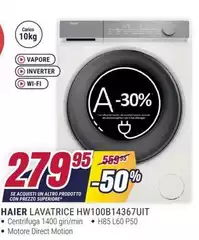 Haier - Lavatrice WW100B14367UIT Haier - Lavatrice WW100B14367UIT