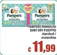 Pampers - Pannolini Baby Dry P.Doppio