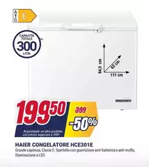 Haier - Congelatore HCE301E Haier - Congelatore HCE301E