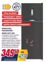 Whirlpool - WHD2 672 X4E A scomparsa totale 65 L Acciaio Inossidabile