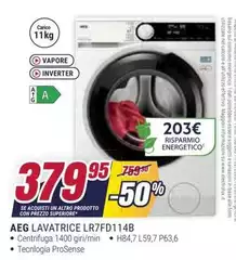Aeg - Lavatrice LR7FD114B