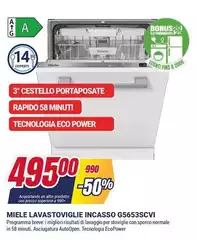 Miele -  Lavastoviglie Incasso G5653SCVI