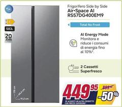 Philips - Frigorifero Side By Side Air-space AI RS57DG400EM9