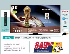 Hisense - Smart Tv Miniled 85" 4k 1 Qled Display 165hz