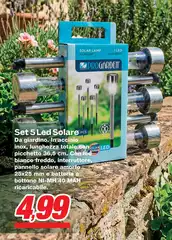 Pannello - Set 5 Led Solares
