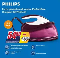 Philips - Ferro Generatore Di Vapore Perfectcare Compact GC7842/40