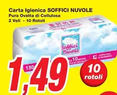 Pura - Carta Igienica Soffici Nuvole Pura - Carta Igienica Soffici Nuvole
