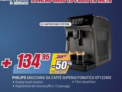 Philips - Macchina Da Caffé Superautomatica Ep122400