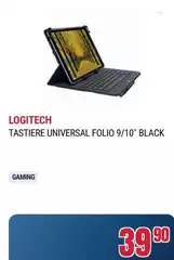 Logitech - Tastiere Universal Folio 9/10" Black