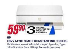 HP - Envy 6120e 3 Mesi Di Instant Ink Con Hp+