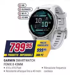 Garmin - Smartwatch Fenix 8 43mm