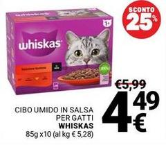Whiskas - Cibo Umido In Salsa Per Gatti