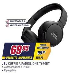 Jbl - Cuffie A Padiglione T670bt Jbl - Cuffie A Padiglione T670bt