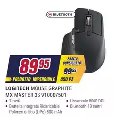 Logitech - Mouse Graphite Mx Master 3s 910007501
