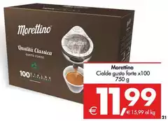 Caffè Morettino - Cialde Gusto Forte Caffè Morettino - Cialde Gusto Forte